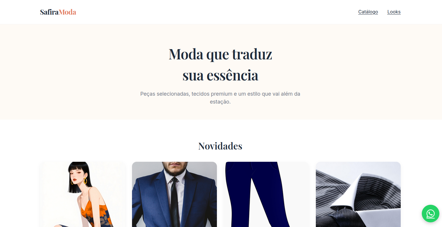 Modelo de Site de Catálogo